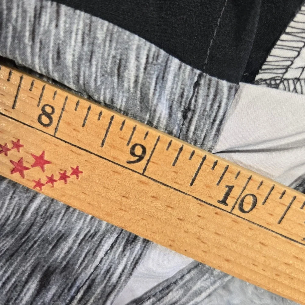 American Eagle Mens XS Board Shorts Grey Black Colorblock Space Dye Swim Trunks